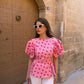 Pink Polka Dot Affair Top