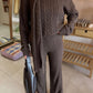 Velour Three Pc Luxe Knit cords set