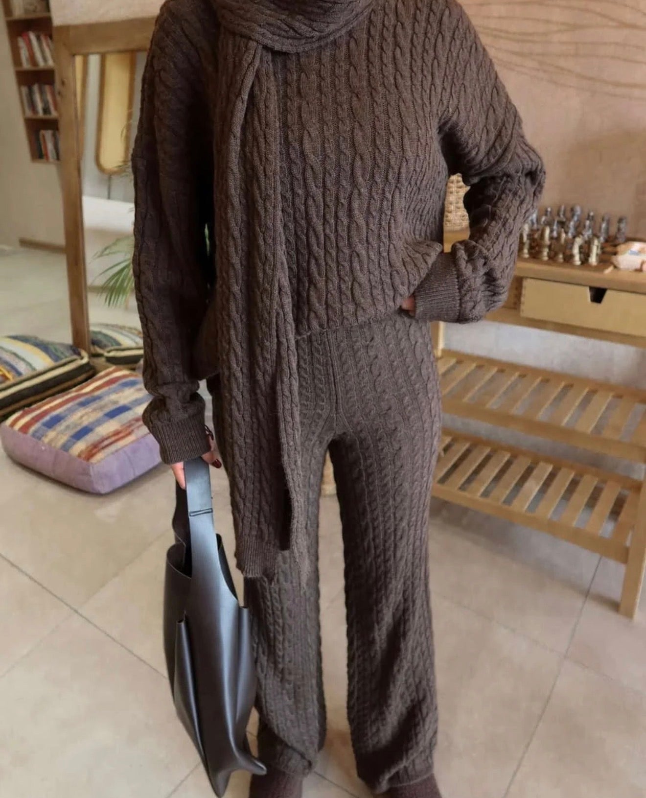 Velour Three Pc Luxe Knit cords set