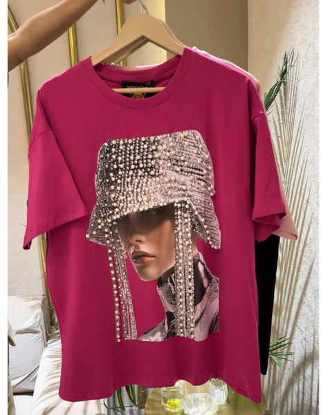 Quikry Pearl Embellish Tshirts