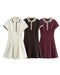 Preppy chic pleated dress
