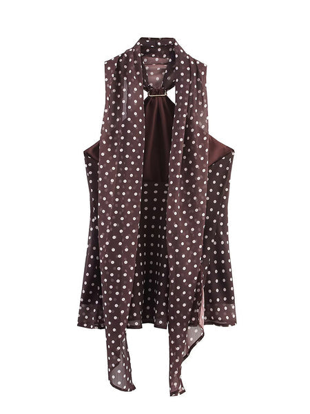 Liara top with attached scarf