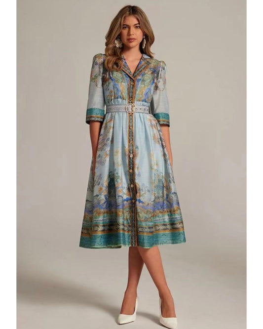 Cacia Long Luxe Dress