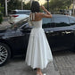 Ella White Waist Midi Dress
