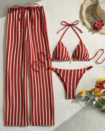 Vira Crochet Three Pc swimwear set