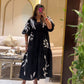 Noir Summer Embriodered Dress