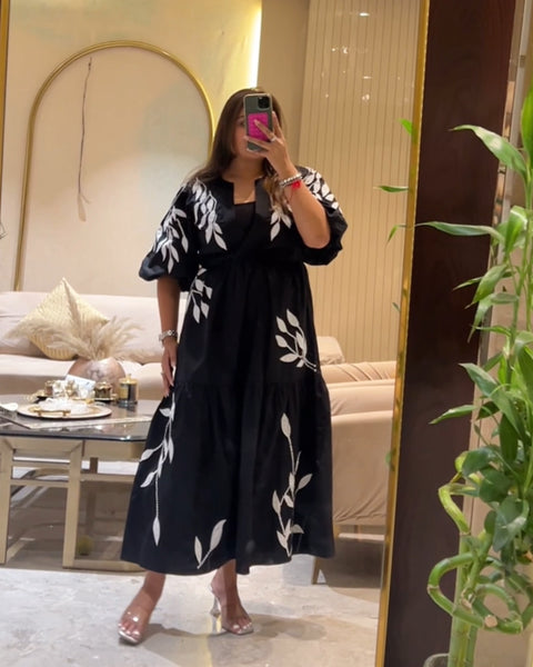 Noir Summer Embriodered Dress