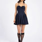Melody Pinstripe Mini Dress