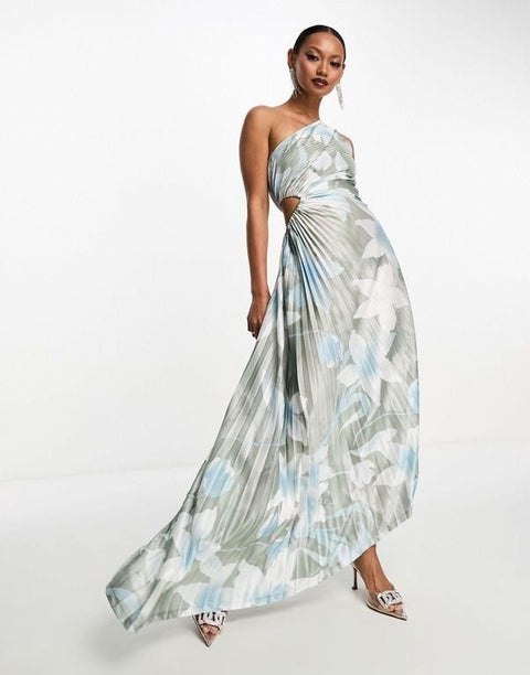 Floral Pleated Dress