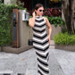 Greca Soft Knit Holiday Dress in white