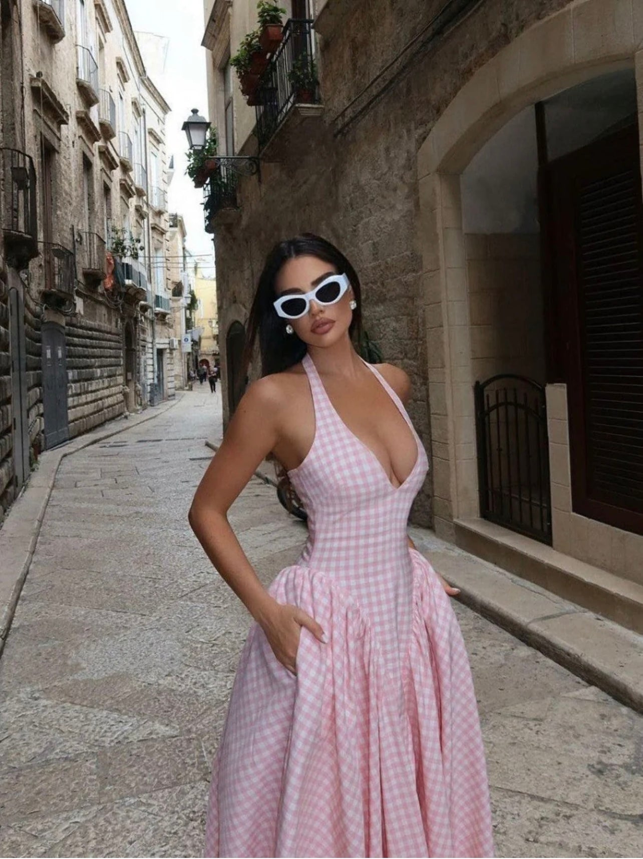 Isba Halter Neck Dress
