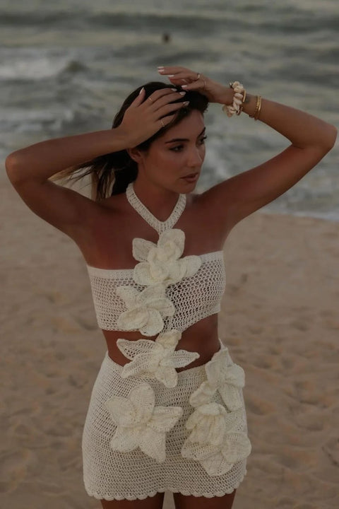 Crochet Flower Dress
