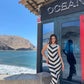 Greca Soft Knit Holiday Dress in white