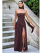 Cocoa Luxe Slit Dress