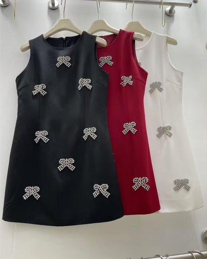 Seira Bow Rhinestone Dress