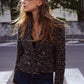 Enzo Luxe Tweed Blazer