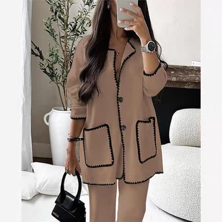 Jara Knitted Warm Cords Set