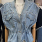 Denim Embellish Bluose