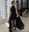 Midnight Muse Ruffle Gown