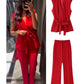 Alala Red Blazer Pant Set