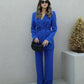 Blue Blazer Pant Set