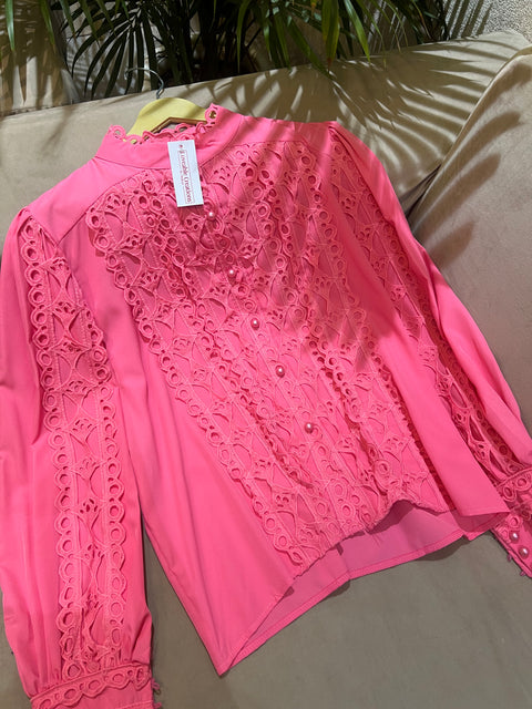 Rafia Lace Top