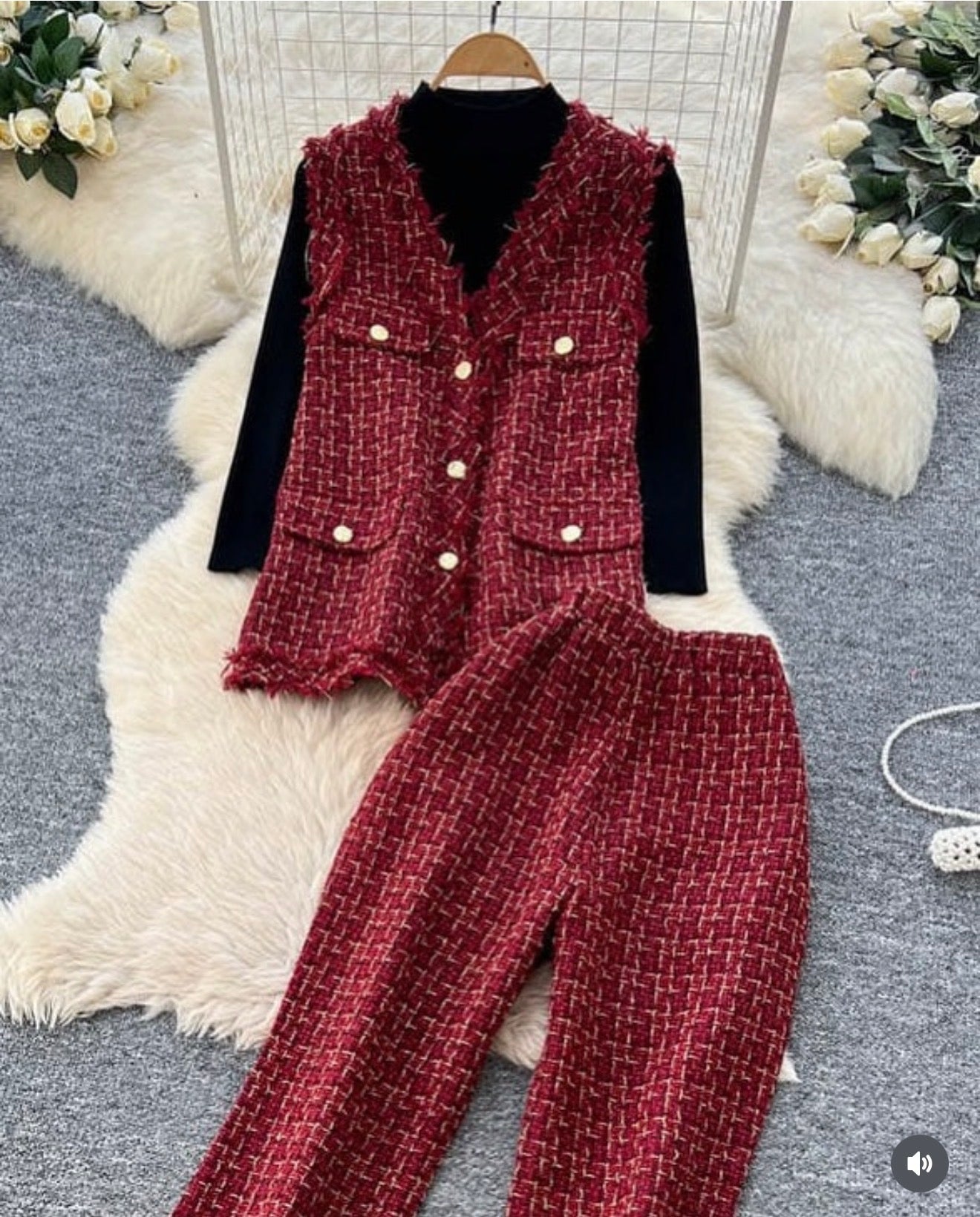 Tweed Blazer Set