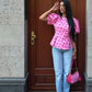 Pink Polka Dot Affair Top