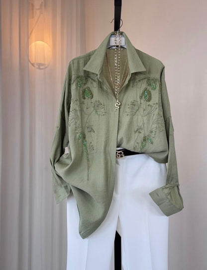 Gresha Embriodery Shirt