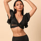 Flax Ruffle Bikini with sarong set