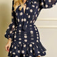 Polka dot backless dress
