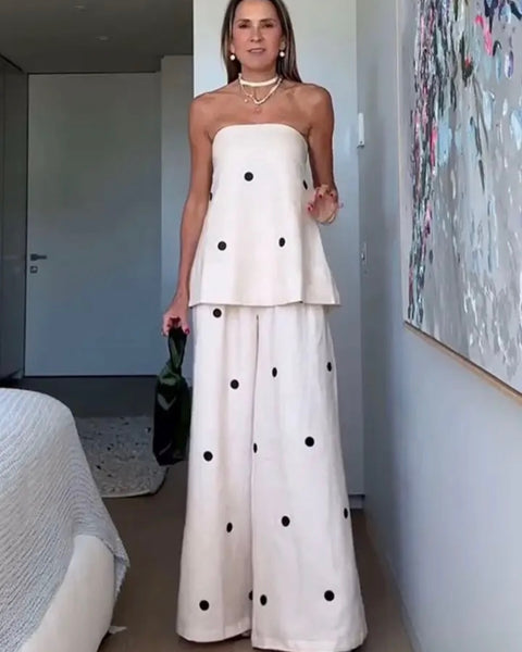 Polka Dot Strapless Coords