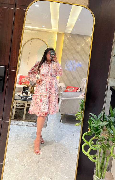 Silky Printed Dress