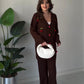 Cherry knitted Warm Cords Set