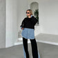 Denim Trim Statement Cords