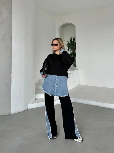 Denim Trim Statement Cords