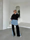 Denim Trim Statement Cords