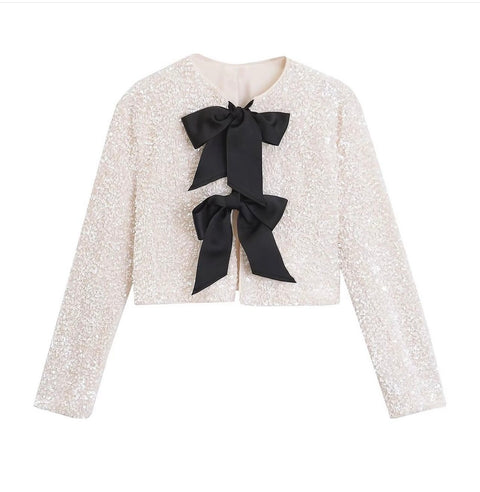 Sequins Bow Jacket