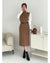 Dazy Sleeveless Long Knit Dres with Belt