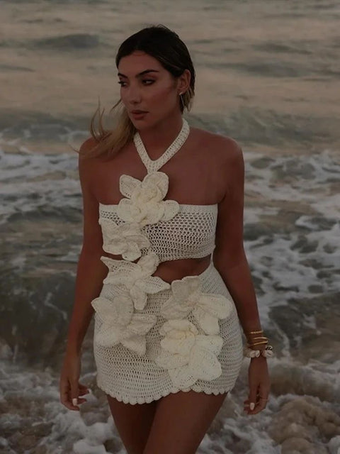 Crochet Flower Dress