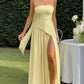 Cocoa Luxe Slit Dress
