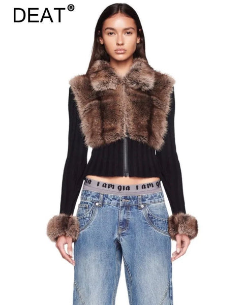 Fur Allure Knit Jacket