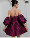 Crimson Bloom Luxe Dress