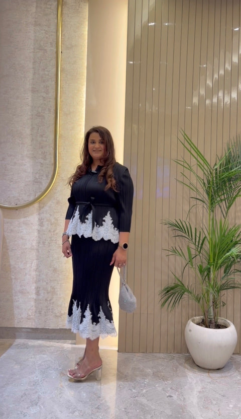 Elara Luxe Pleated Dress