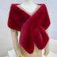 Crimson Elan Fur Wrap