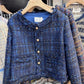 Indigo Charm Tweed Blazer
