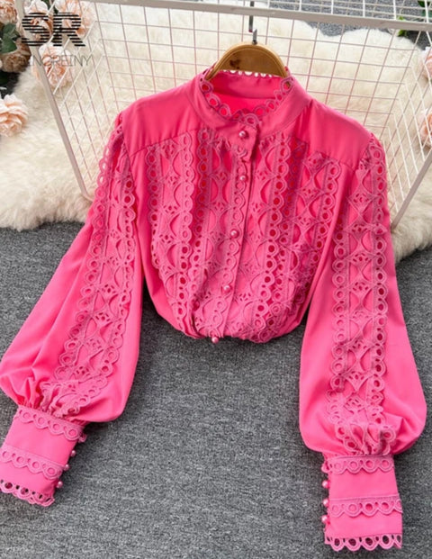 Rafia Lace Top
