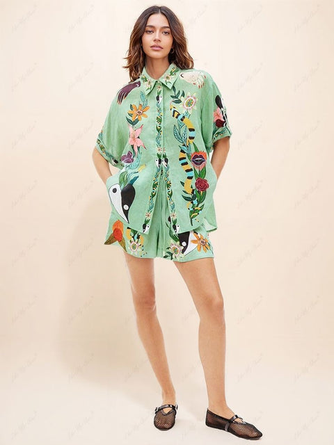 Megan Linen Cords Set