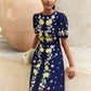 Sapphire Blossom Maxi Dress