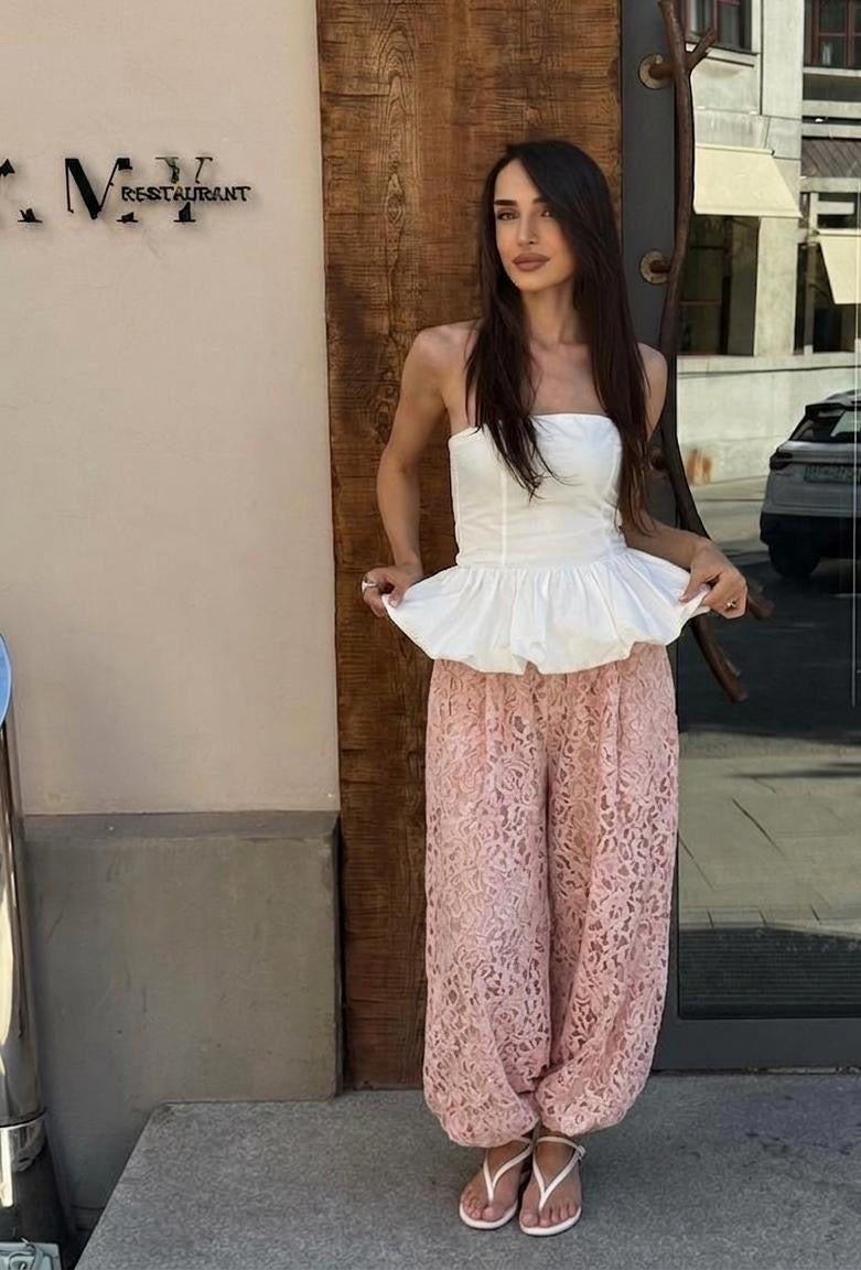 Lace Balloon Pants